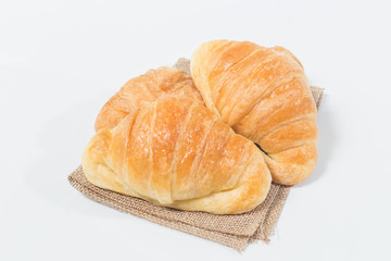 Freshly baked croissants.
