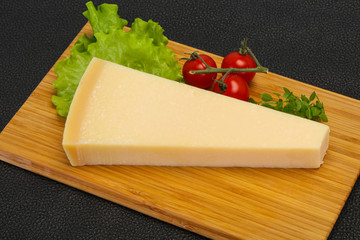 Italian traditional parmesan cheese triangle