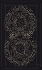 Tarot cards - back design.  Abstract pattern