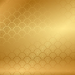 Vector gold background with pattern