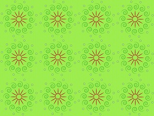 Gree ornamental backgroud. Natural green patterned background in texture.
