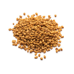 fenugreek isolated in a pile