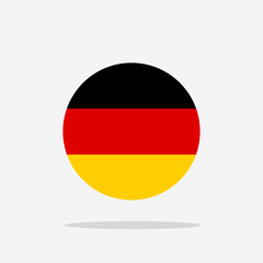Germany Flag icon sign template color editable. Germany national symbol vector illustration for graphic and web design.