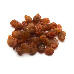 Classic raisins isolated pile