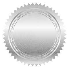Fototapeta Vector illustration of silver seal obraz