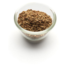 dill seeds isolated in  a glass plate