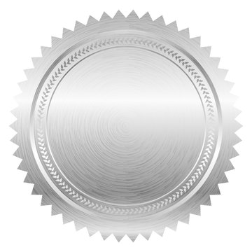 Vector illustration of silver seal