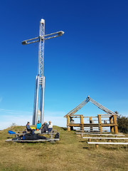 Jubilee Cross of the Żywiec Land on Bendoszka Wielka - Beskid Mountains, Poland