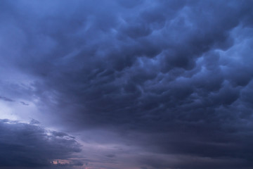 Epic Storm clouds, sky, blue dark clouds background texture