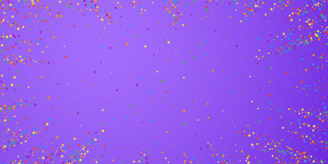 Festive confetti. Celebration stars. Rainbow confe