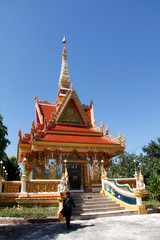 Naklejka premium Buddhistische Tempel und Buddha in Südostasien