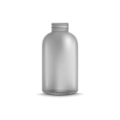 Cosmetic bottle for liquid products 3d vector mockup illustration isolated.