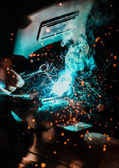 green welding smoke