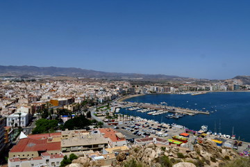 Fototapeta na wymiar Port de plaisance d'Aguilas. Espagne.