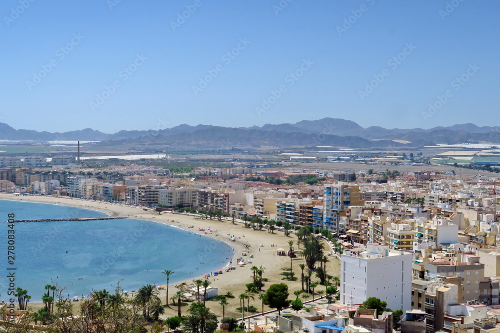 Sticker plage d'aguilas. espagne.