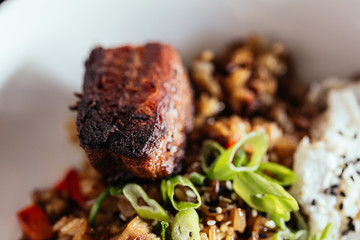 Roasted Pork Shoulder and Fried Pork Belly