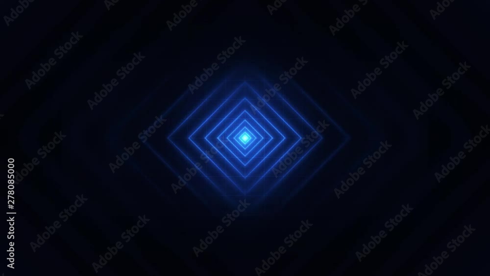 Poster Abstract Minimal Square Strokes Seamless Loop/ 4k animation of an abstract background with circle strokes signal seamless looping