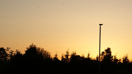 Obraz premium sunset over the Town