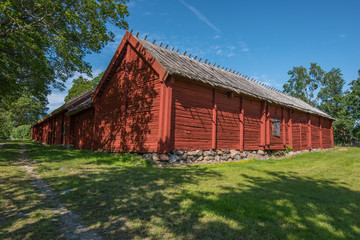 Household buildings for the Chaplain of Härkeberga from the 1800s, between Stockholm and Enköping