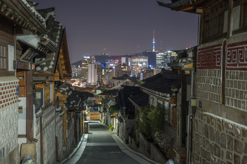 Fototapeta na wymiar korean neighborhood