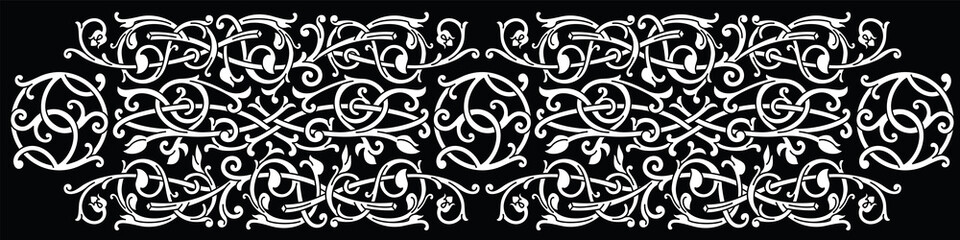 Celtic pattern ornament decoration design element. - obrazy, fototapety, plakaty