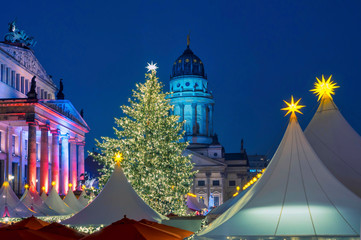 Obraz premium Christmas Market in Berlin, Germany