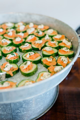 Smoked Salmon Cucumber Bites