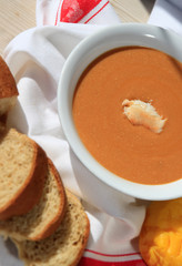 Crab Bisque with Fresh Homemade Bread 