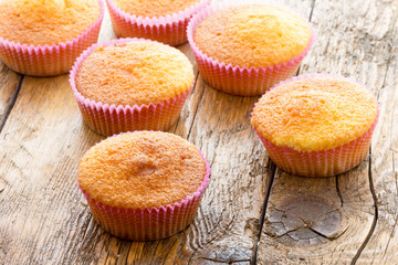 Sweet donuts with icing sugar