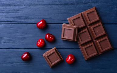 Broken chocolate bar