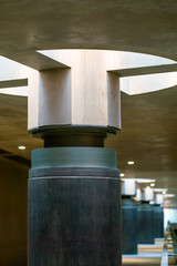 detailed look at a daylight lamp at the Berlin underground station Bundestag