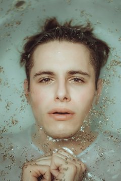 man on body of water