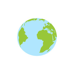 Planet Earth icon. Flat planet Earth icon. vector illustration for web banner,
