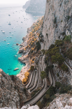 mountain near seashore
