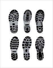 prints of shoes vector