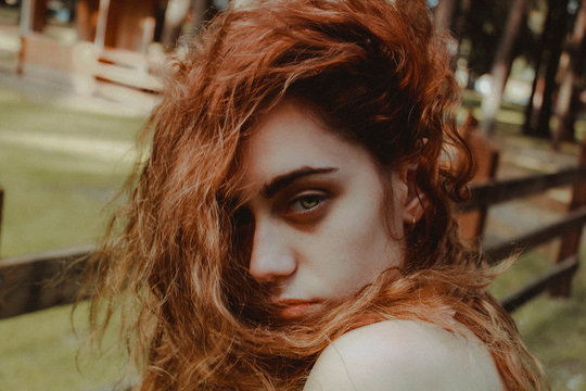selective focus photograph of woman