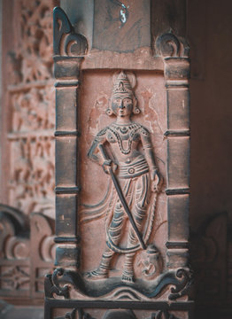 Structure etched in wall