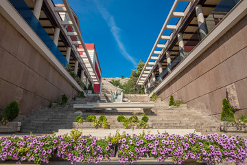 The charming and lively historical old town of Plovdiv, Bulgaria