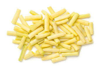 Yellow String Beans Isolated On White Background