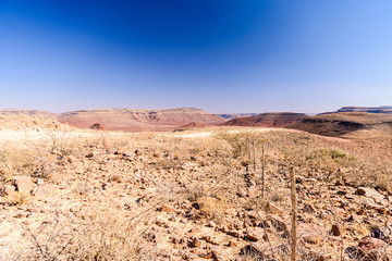 Mountains and valleys in the Namib-Naukluft National Park, Namibia