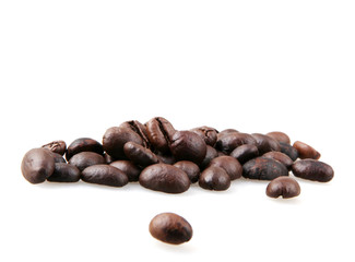 Coffee Beans Isolated On White