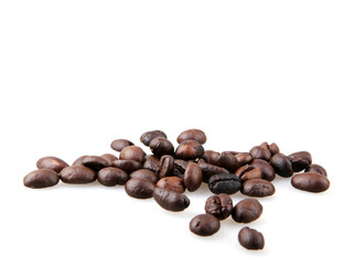 Coffee Beans Isolated On White