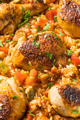 Homemade Spanish Arroz con Pollo