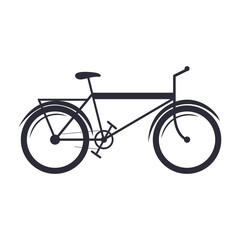 Fototapeta na wymiar bicycle transport recreation icon on white background