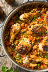Homemade Spanish Arroz con Pollo