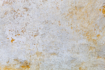 Old Weathered White Painted Damaged Wall Texture