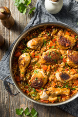 Homemade Spanish Arroz con Pollo