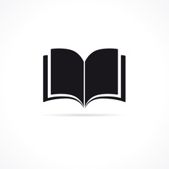 Book open icon. Magazine icon isolated on white background. Vector illustration for web design or digital education