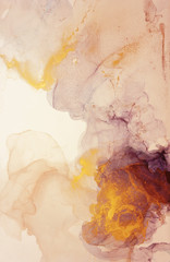 Naklejka premium The picture is painted in alcohol ink. Abstraction will perfectly fit into a modern interior. Closeup of the painting. Colorful abstract painting background.
