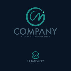 Letter C M Logo Design Template Vector